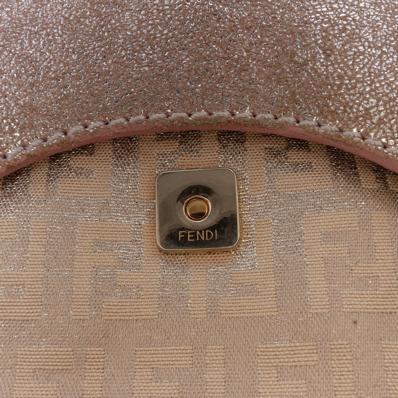 Fendi Zucchino Canvas Sweety Handbag Zilver