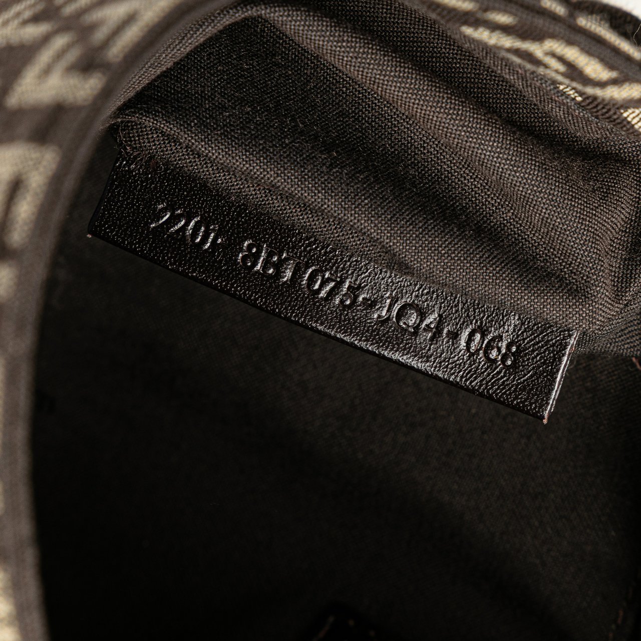 Fendi Zucchino Canvas Crossbody Bruin