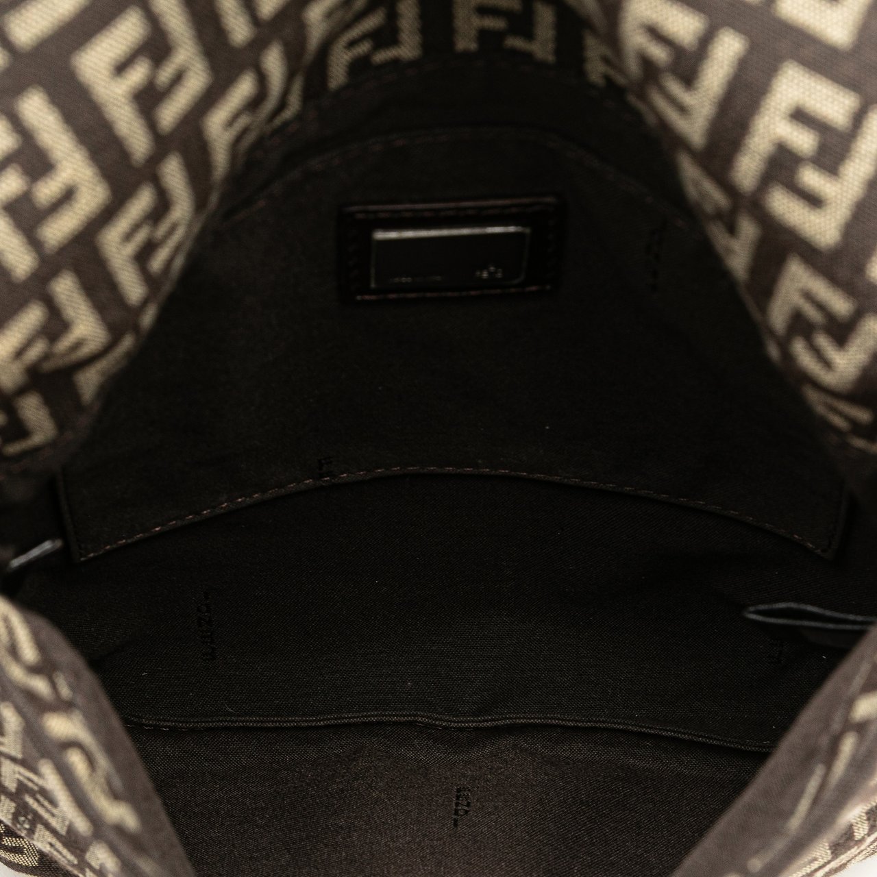 Fendi Zucchino Canvas Crossbody Bruin