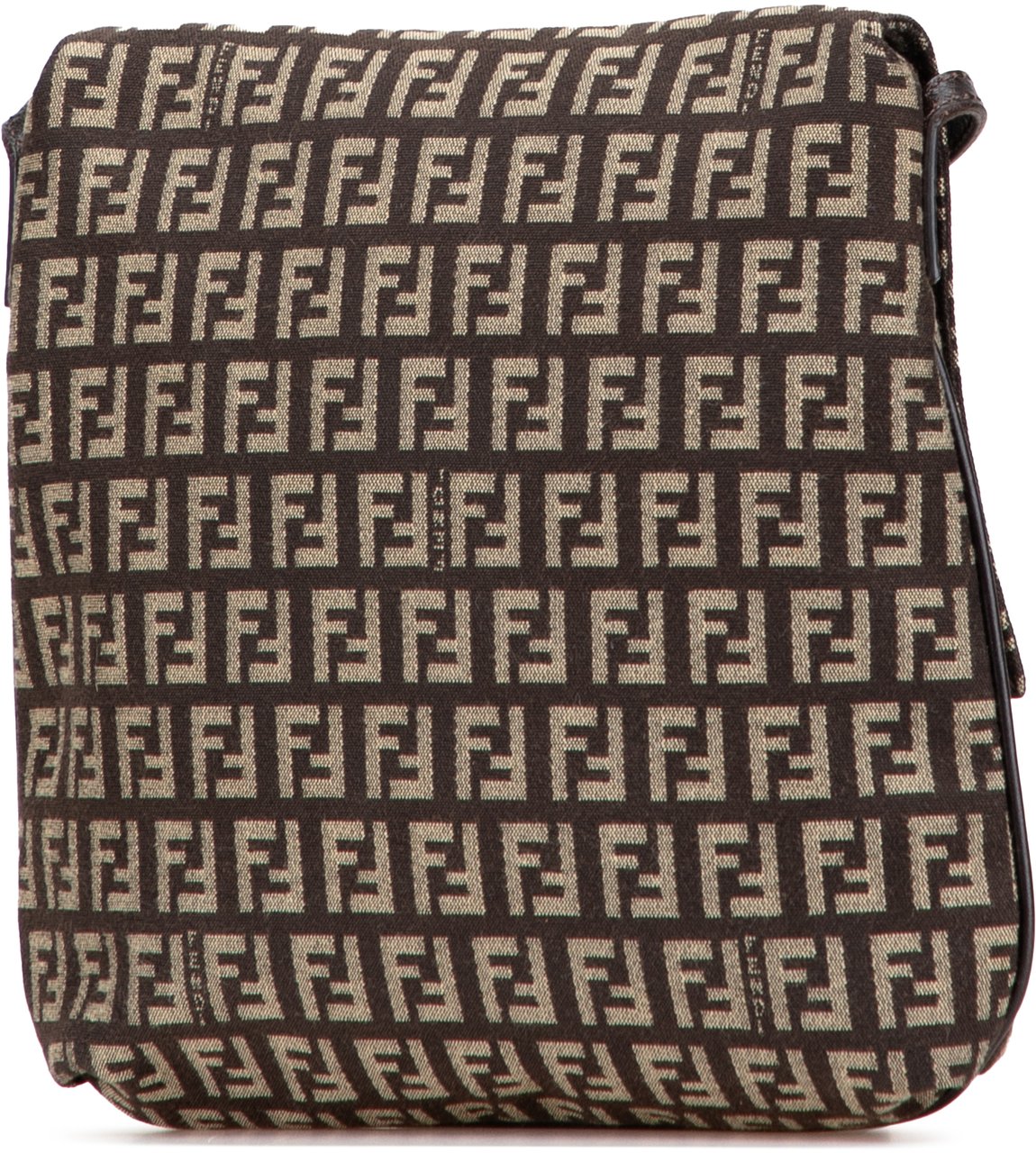 Fendi Zucchino Canvas Crossbody Bruin