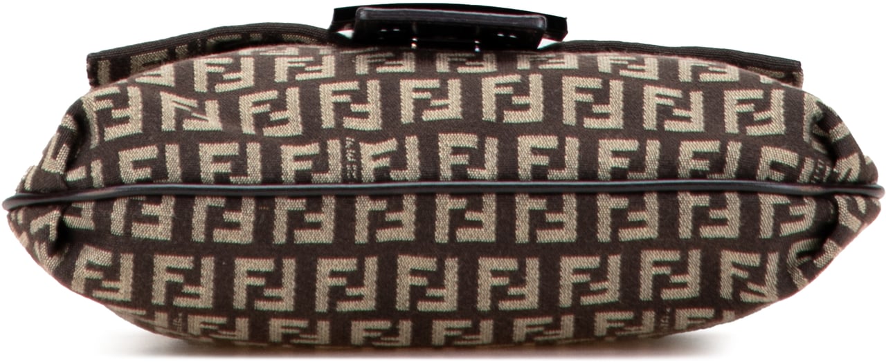 Fendi Zucchino Canvas Crossbody Bruin