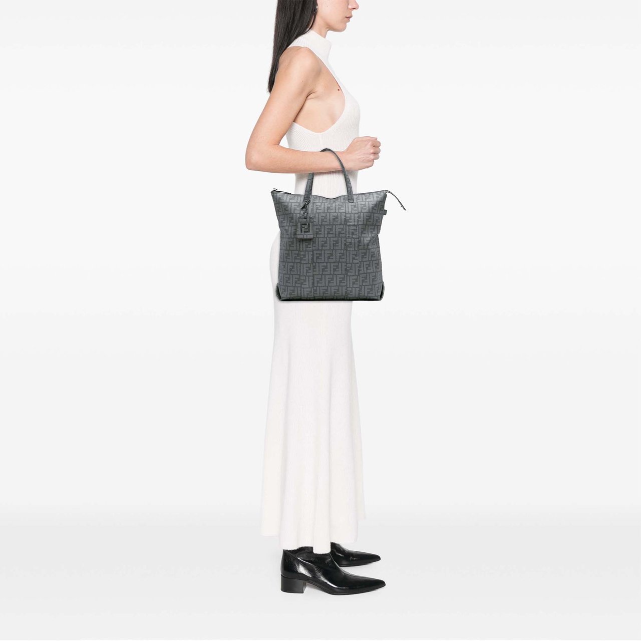Fendi Zucca Spalmati Tote Grijs