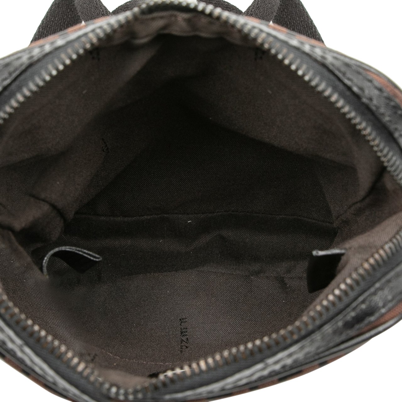 Fendi Zucchino Canvas Crossbody Bruin