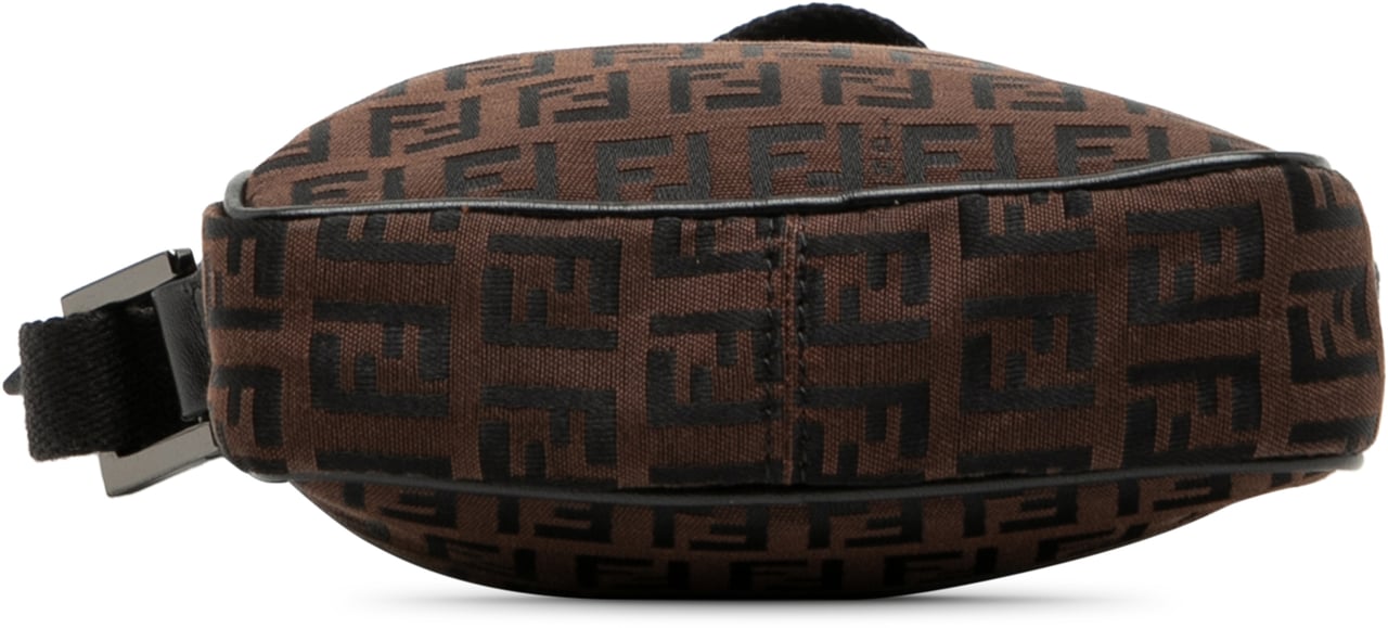 Fendi Zucchino Canvas Crossbody Bruin