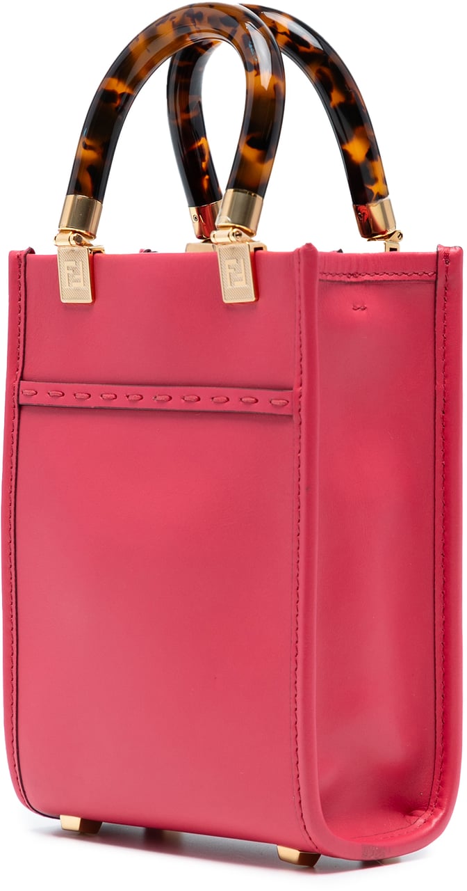 Fendi Mini Sunshine Shopper Tote Roze