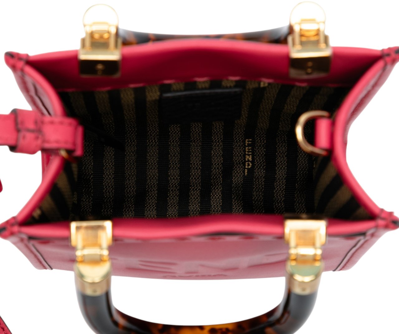 Fendi Mini Sunshine Shopper Tote Roze