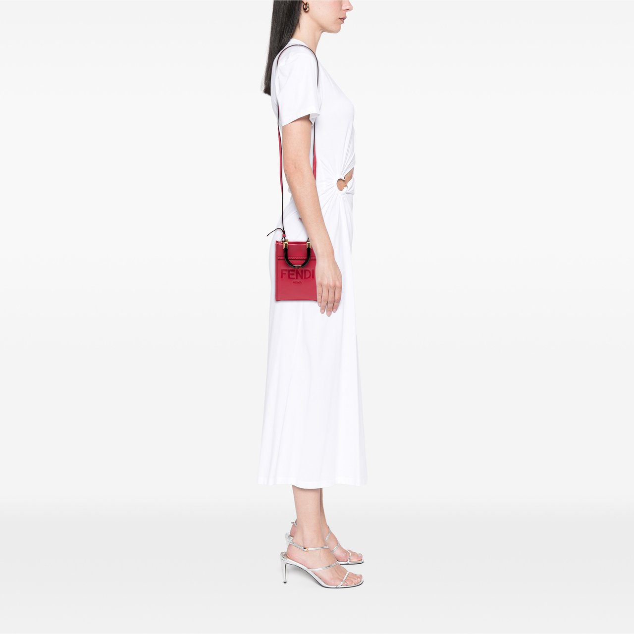 Fendi Mini Sunshine Shopper Tote Roze