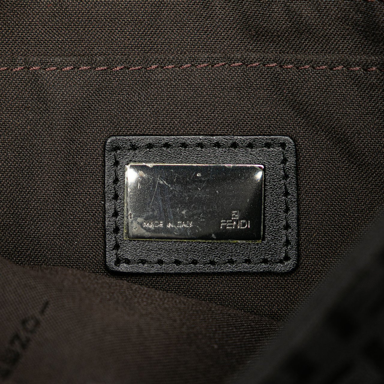 Fendi Zucchino Canvas Crossbody Bruin