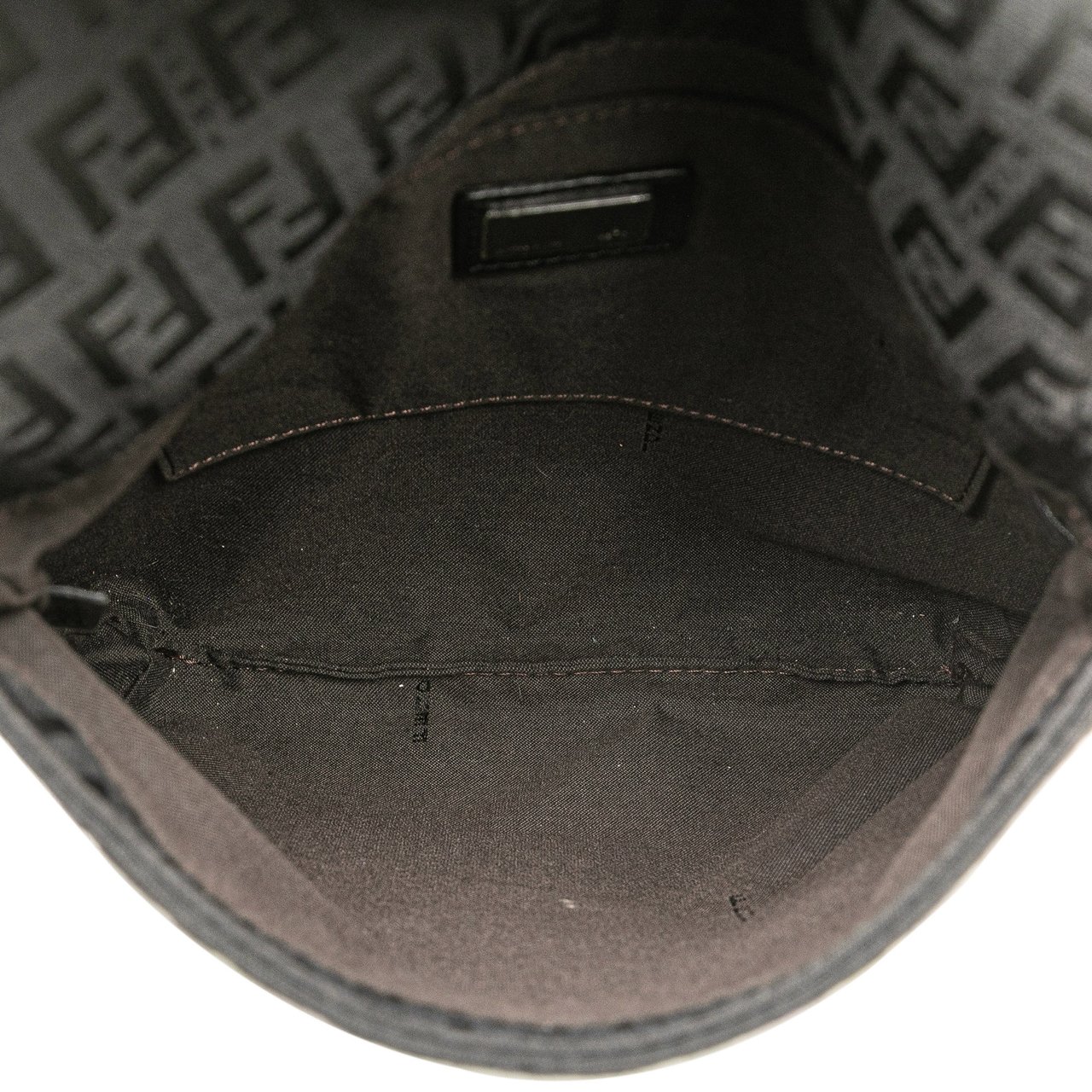 Fendi Zucchino Canvas Crossbody Bruin