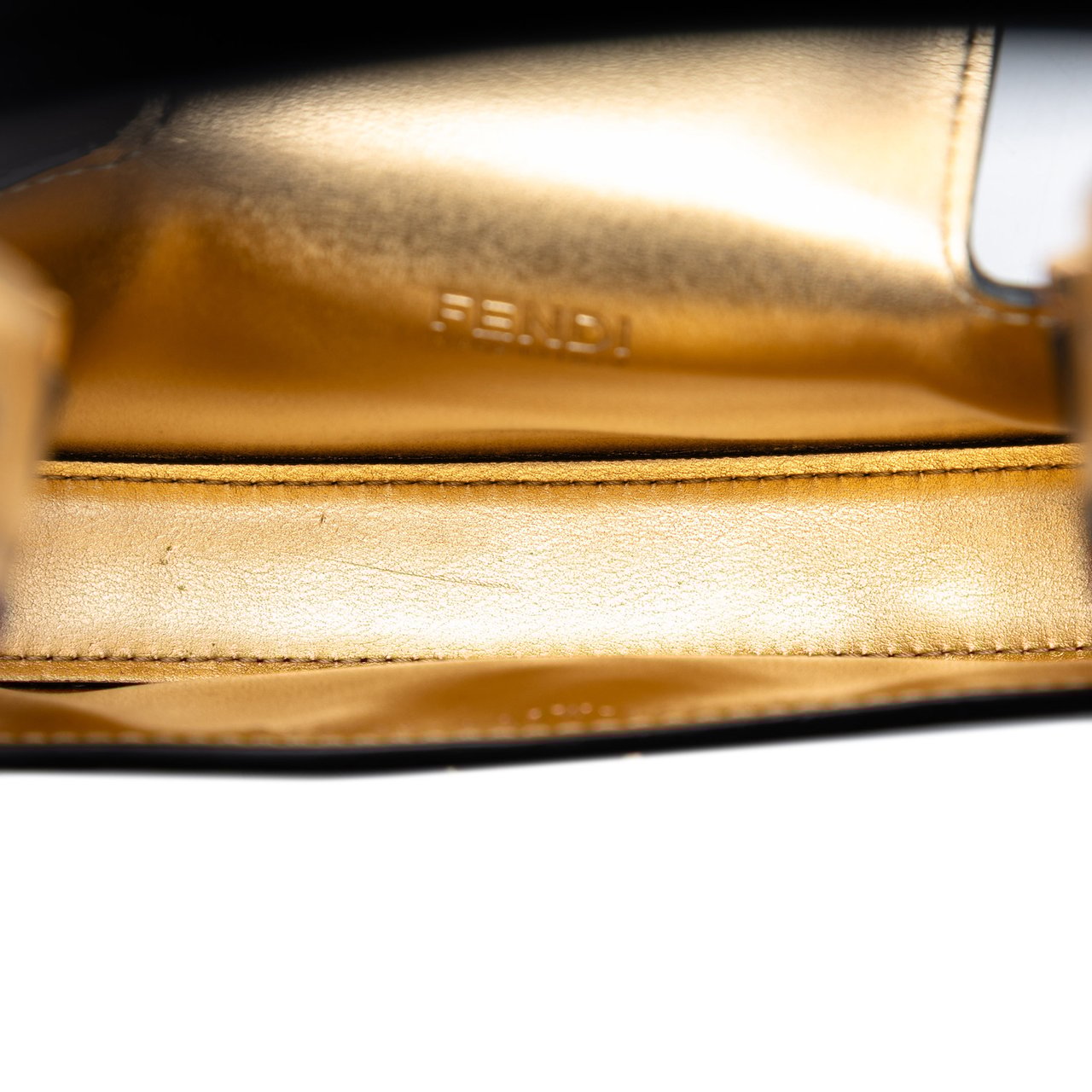 Fendi Mini Leather Cookie Hobo Zwart