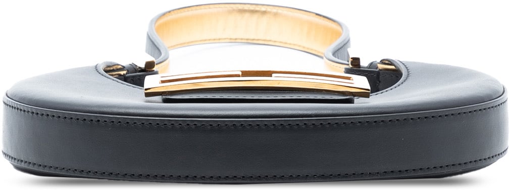 Fendi Mini Leather Cookie Hobo Zwart