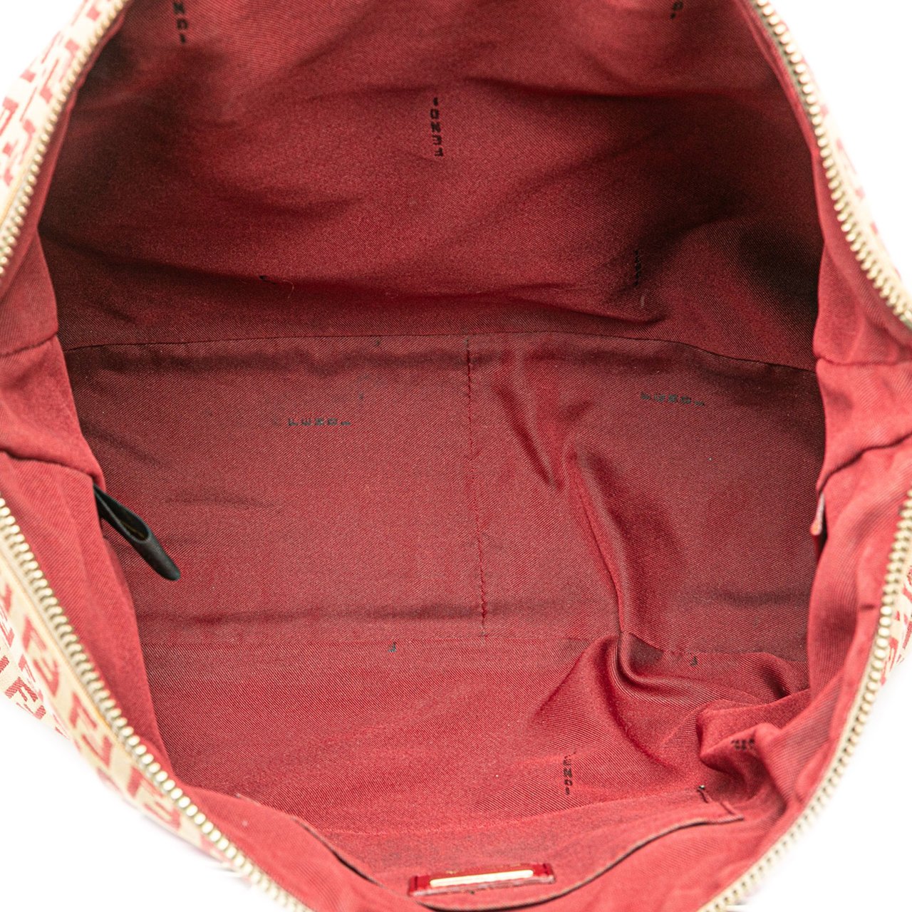 Fendi Zucchino Canvas Tote Bruin