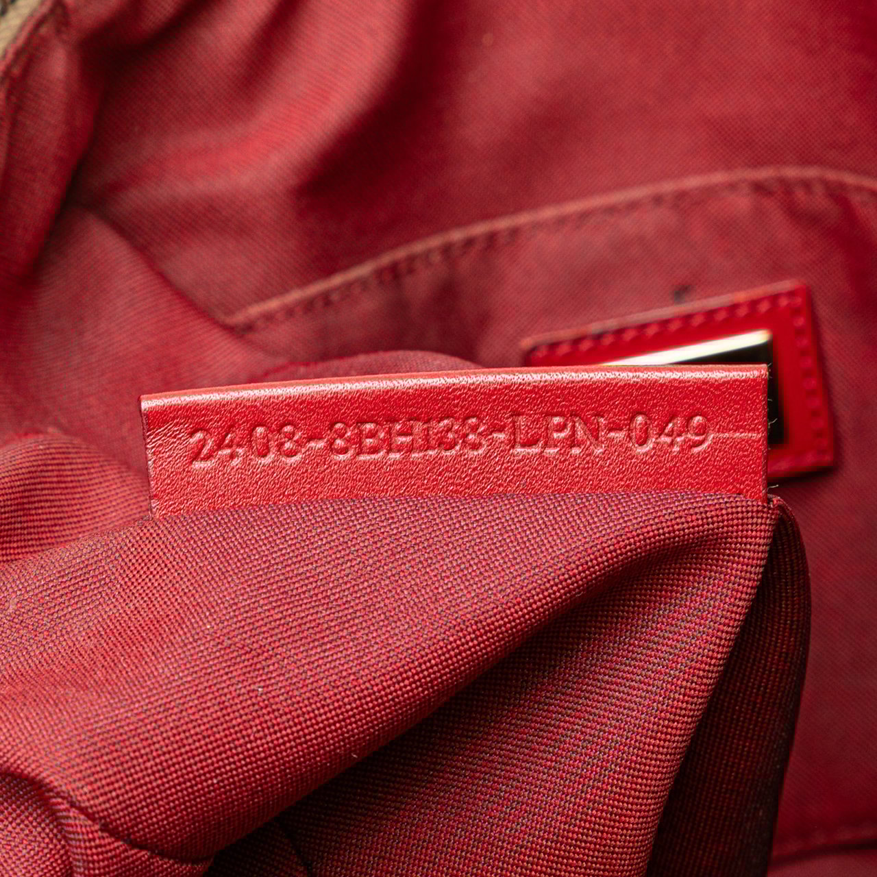 Fendi Zucchino Canvas Tote Bruin