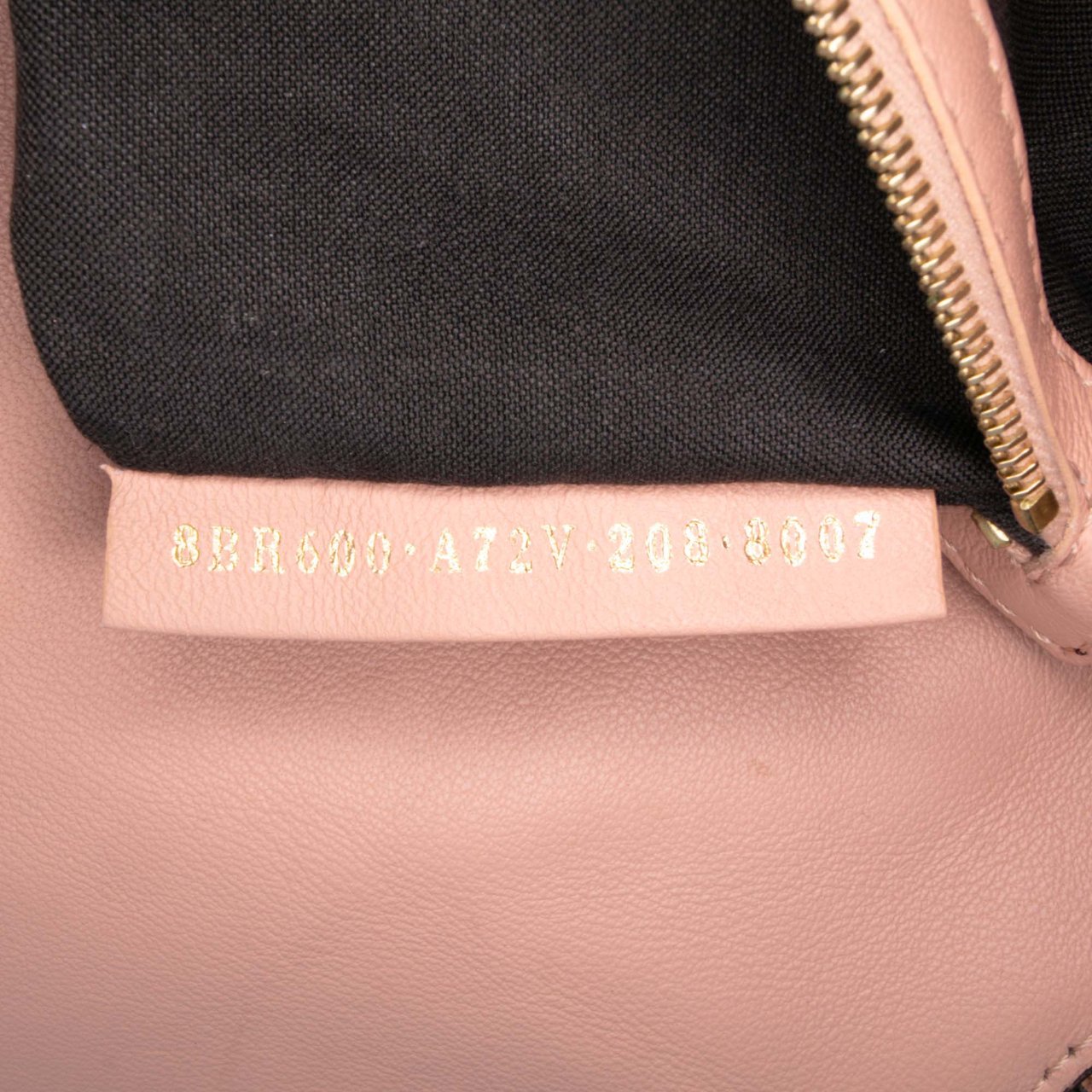 Fendi Zucca Embossed Leather Baguette Satchel Roze