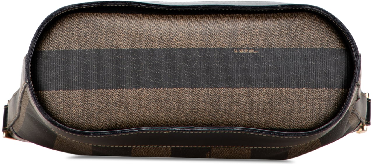 Fendi Pequin Coated Canvas Crossbody Zwart