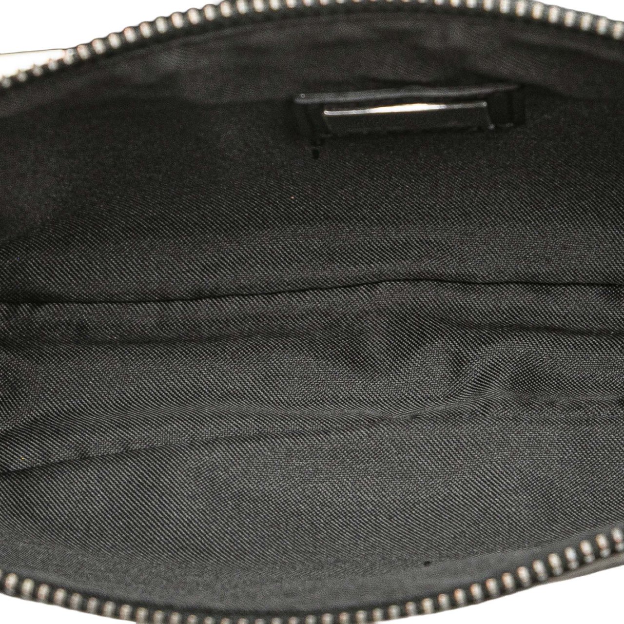 Fendi Zucchino Canvas Pochette Zwart