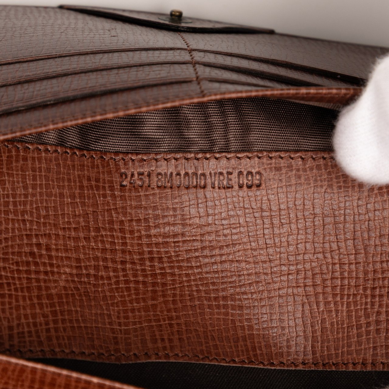 Fendi Zucca Coated Canvas Trifold Long Wallet Bruin