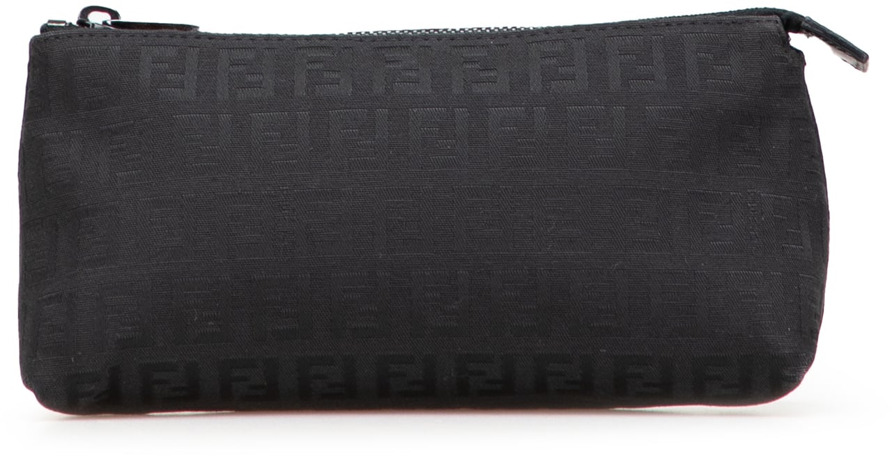 Fendi Zucchino Canvas Pouch Zwart
