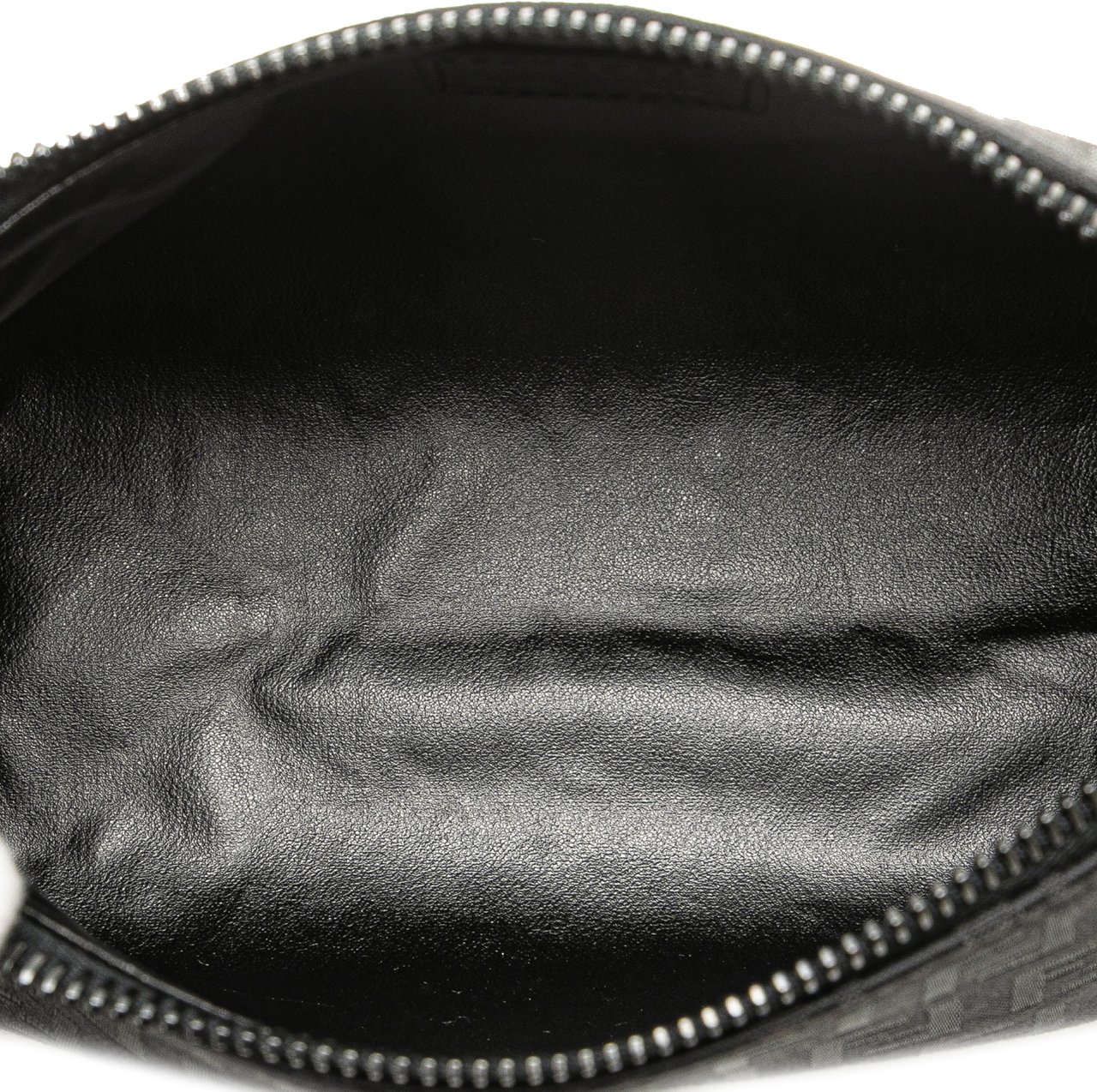 Fendi Zucchino Canvas Pouch Zwart