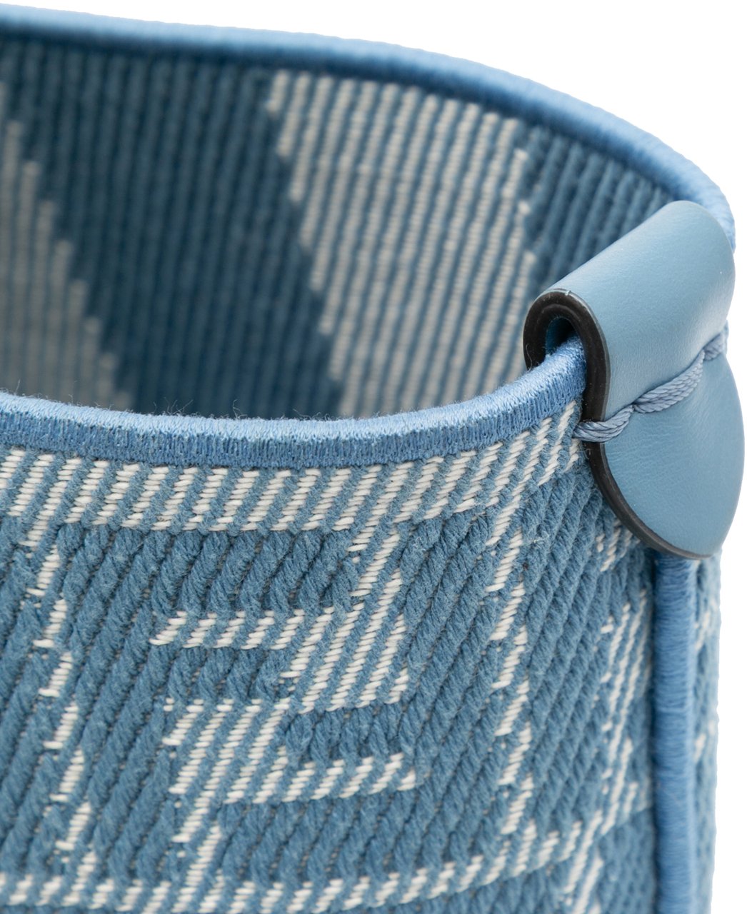 Fendi Large FF Pequin FF Jacquard Reversible Roll Tote Blauw