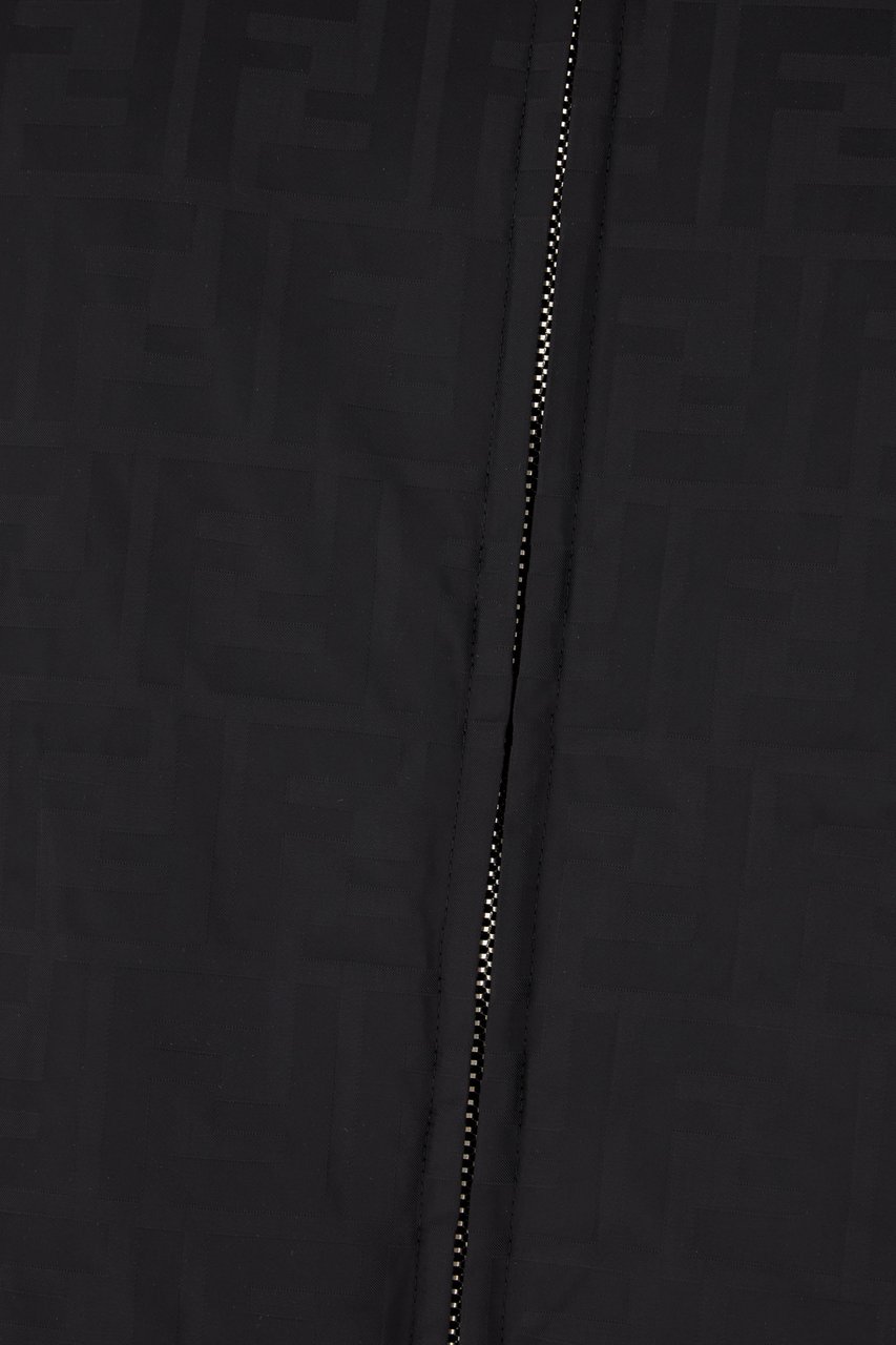 Fendi Fendi Black nylon padded jacket Dierenprint