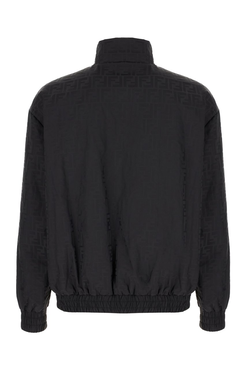 Fendi Fendi Black nylon padded jacket Dierenprint