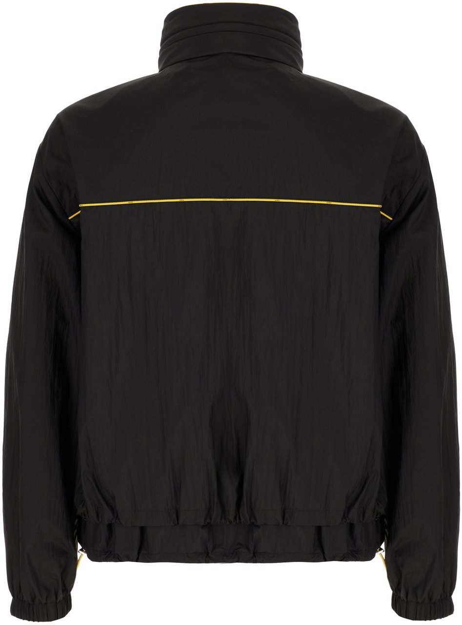 Fendi Fendi Black polyester reversible k-way Zwart