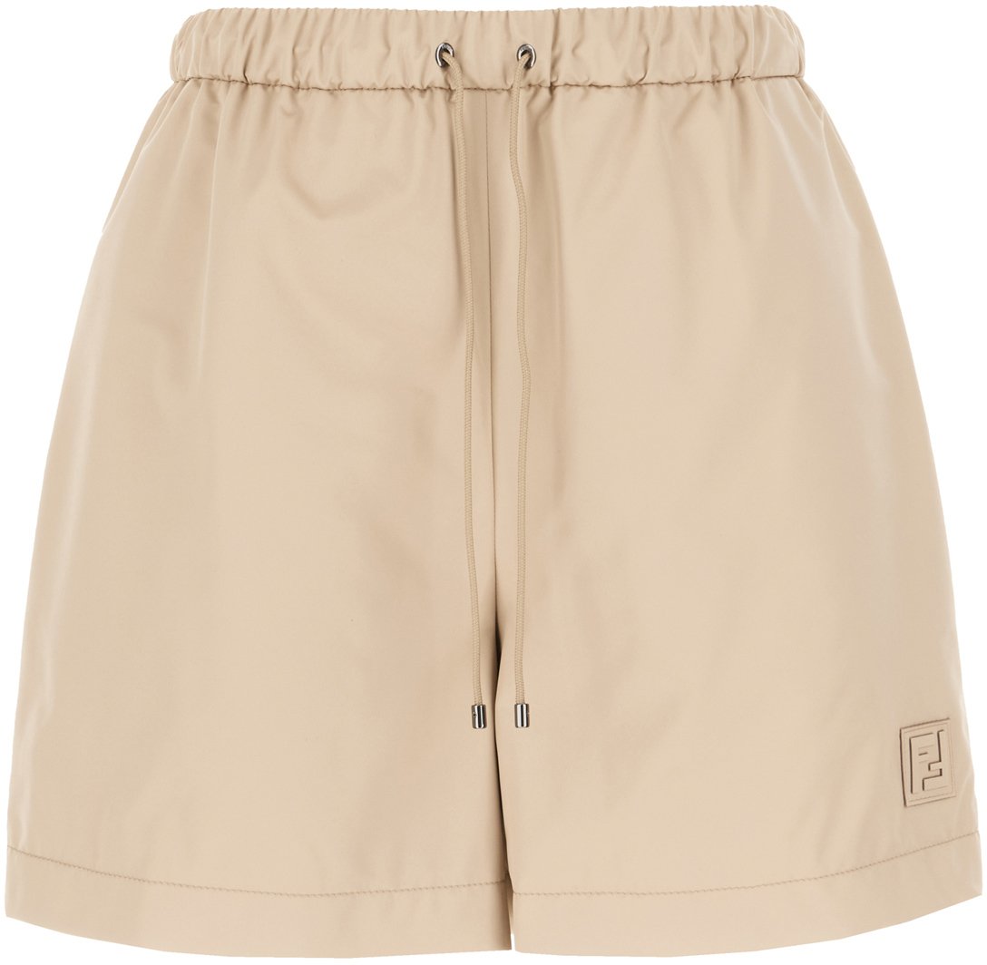 Fendi Fendi Dove grey polyester shorts Grijs