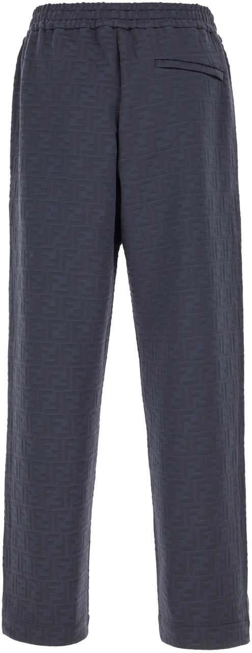 Fendi Fendi Navy blue cotton joggers Blauw