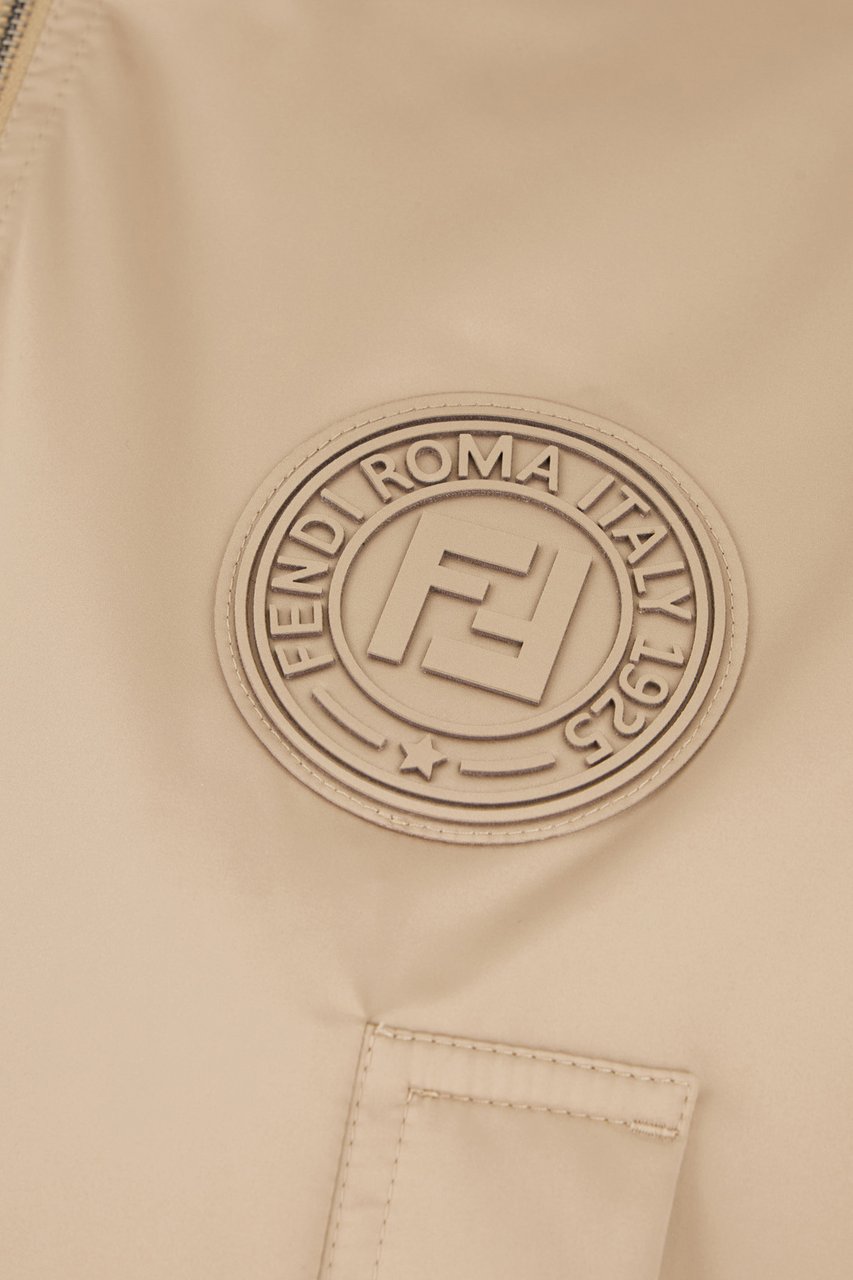 Fendi Fendi Cappuccino polyester k-way Bruin