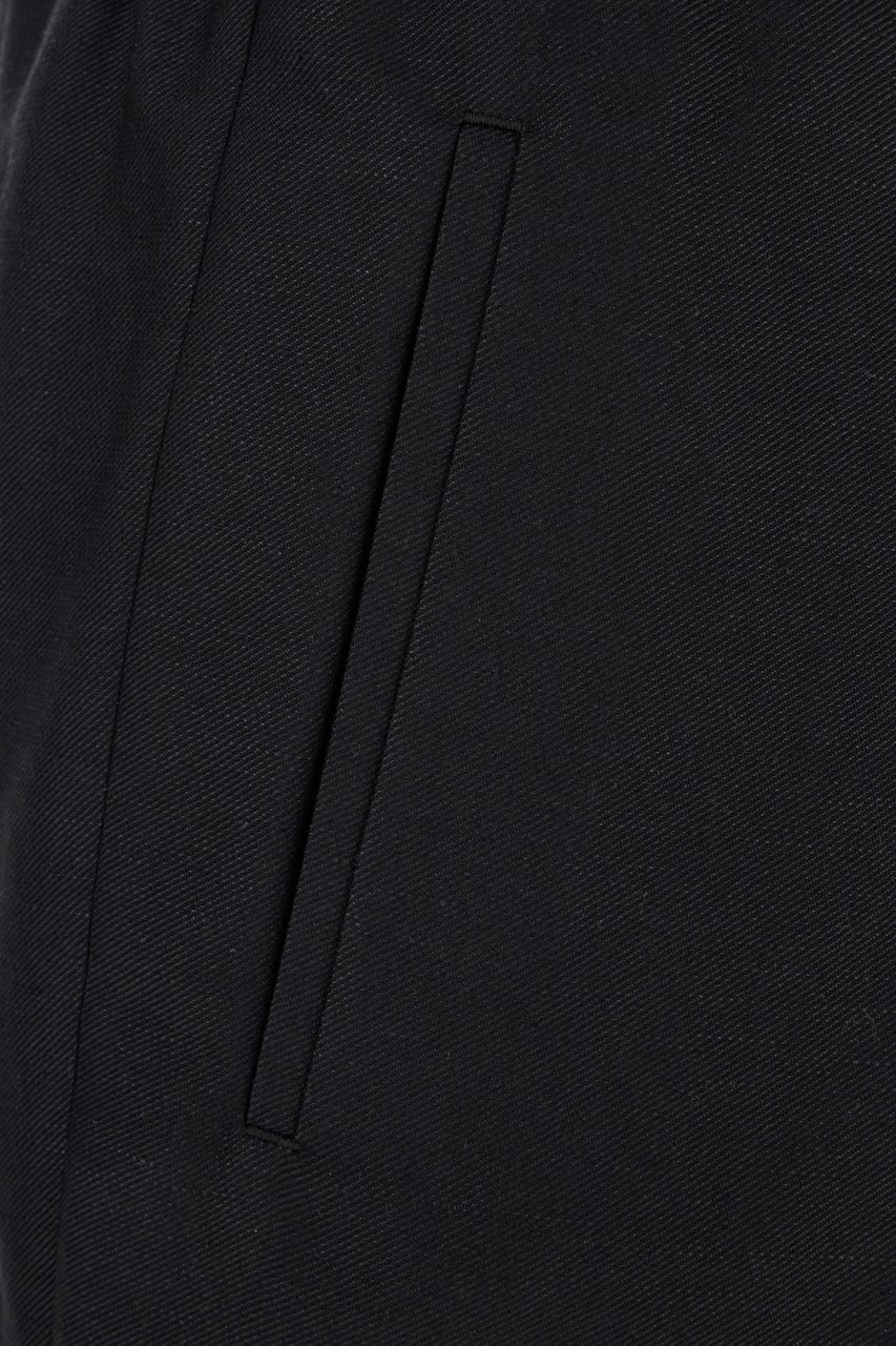 Fendi Fendi Black cotton blend pants Zwart
