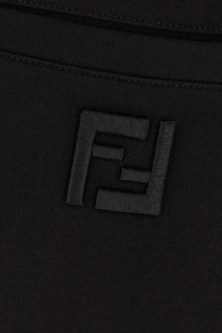 Fendi Fendi Black cotton joggers Zwart