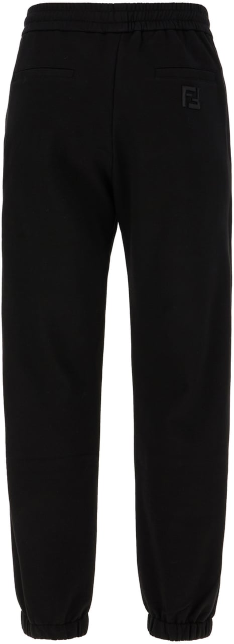 Fendi Fendi Black cotton joggers Zwart