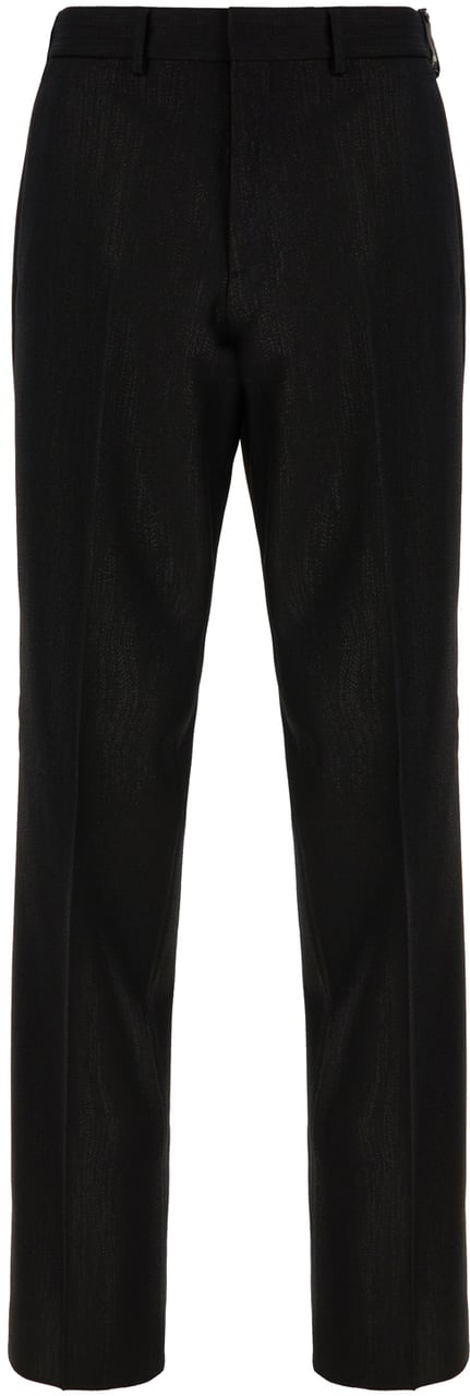 Fendi Fendi Black wool blend pants Zwart