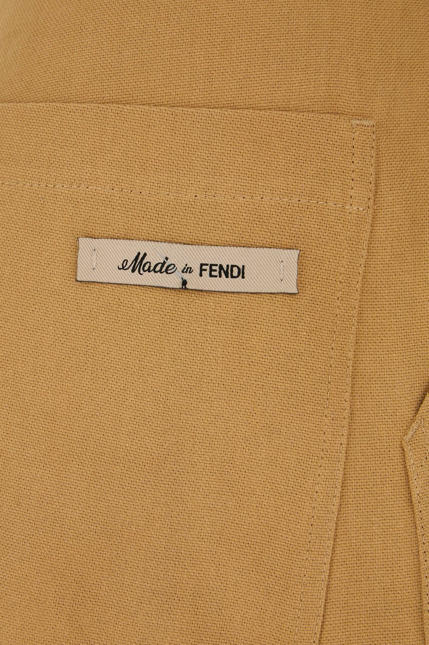 Fendi Fendi Beige cellulose fiber Frassino bermuda shorts Beige