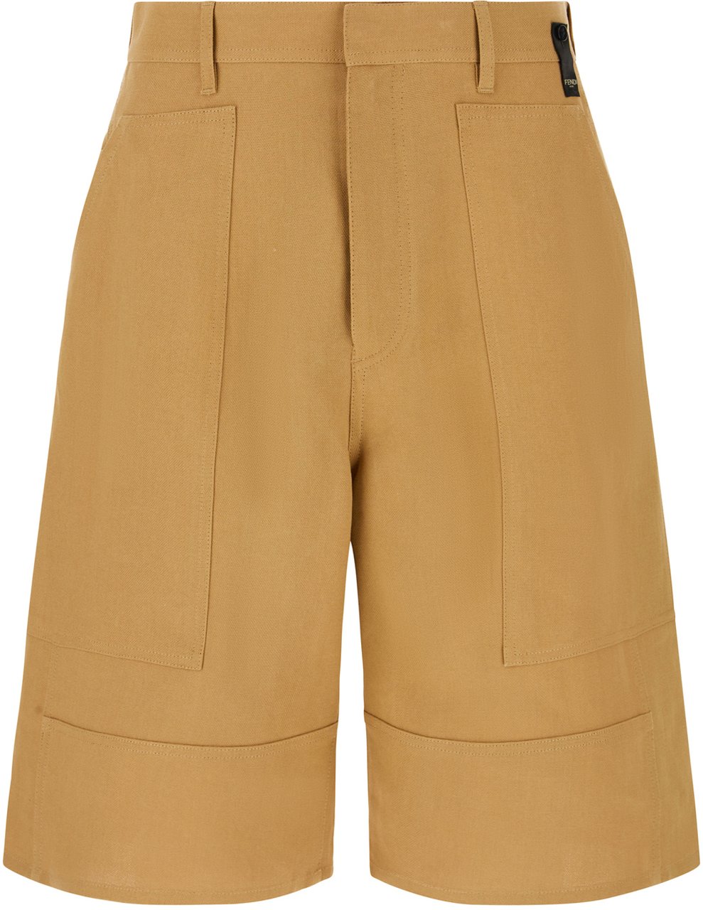 Fendi Fendi Beige cellulose fiber Frassino bermuda shorts Beige