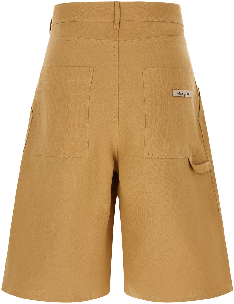 Fendi Fendi Beige cellulose fiber Frassino bermuda shorts Beige
