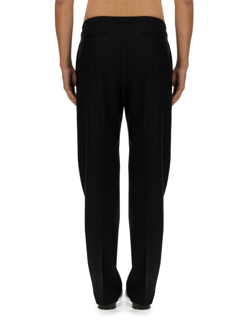 Fendi Tailored Black Wool Pants Zwart