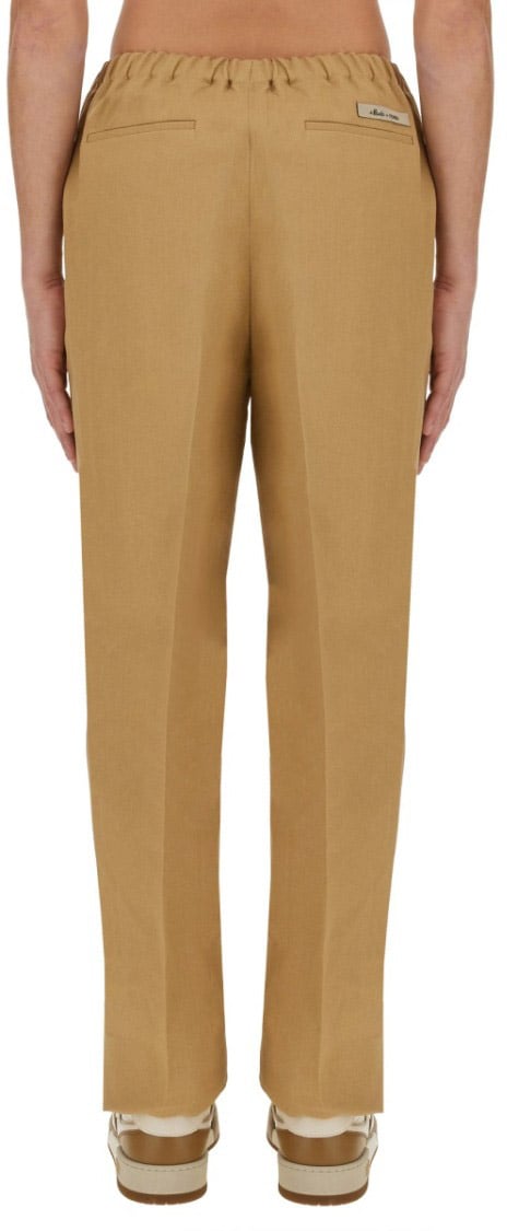 Fendi Relaxed Fit Straight Leg Pants Neutraal