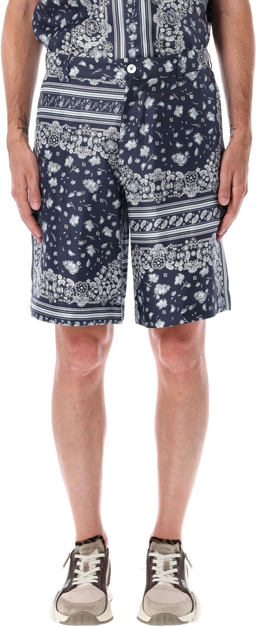Fendi Silk shorts Blauw