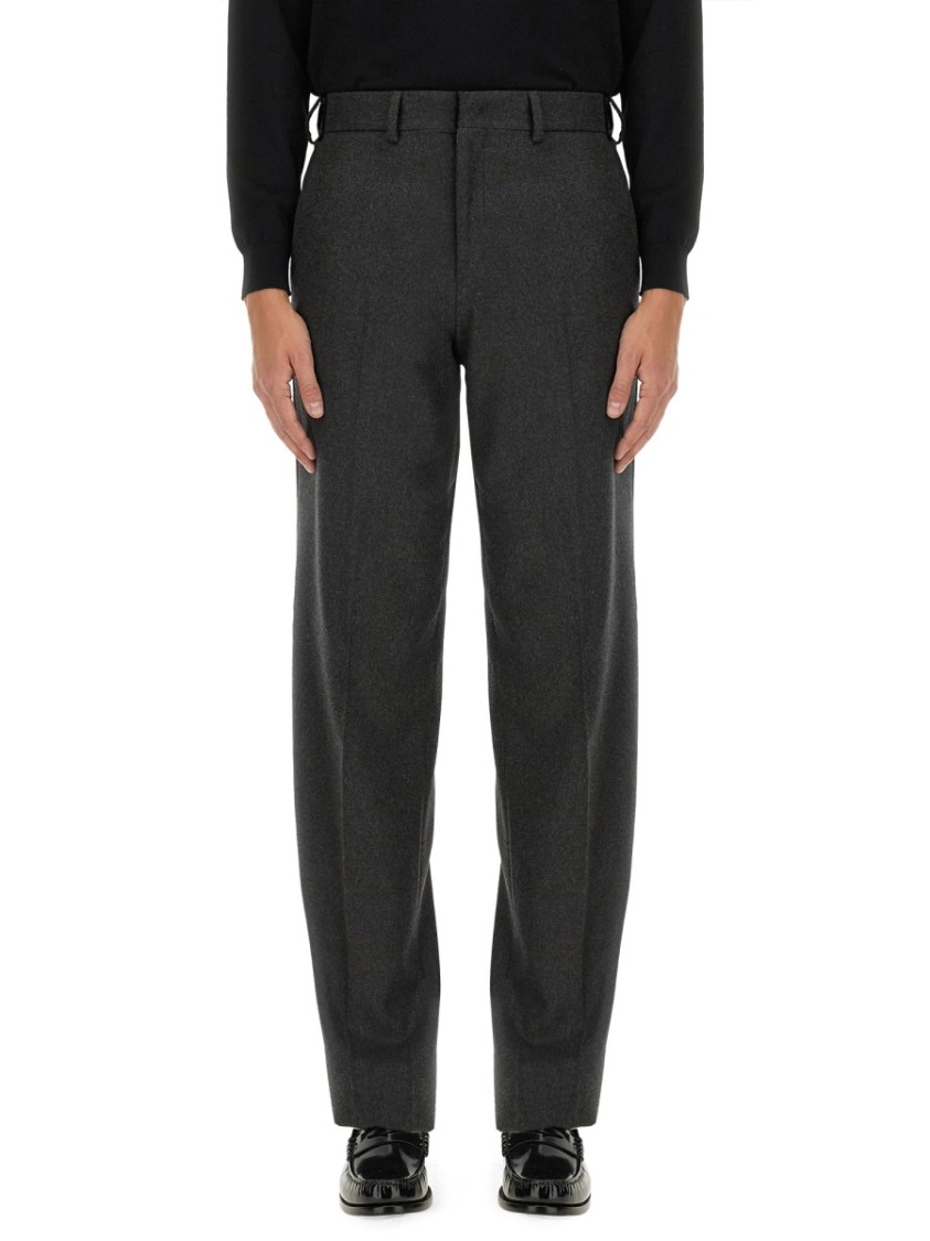Fendi Tailored Cashmere Blend Pants Grijs