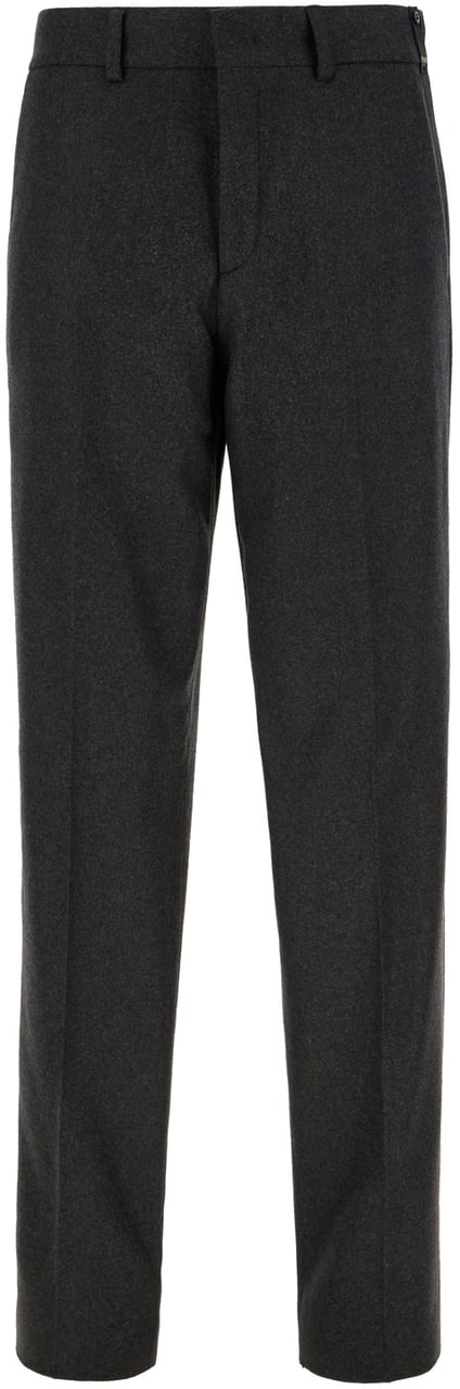 Fendi Fendi Dark grey stretch cashmere pants Grijs