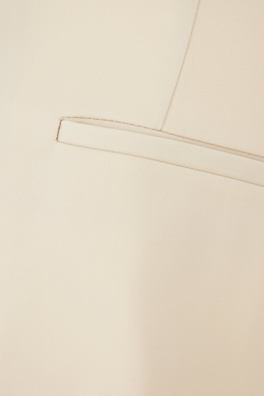 Fendi Fendi Ivory wool pants Neutraal