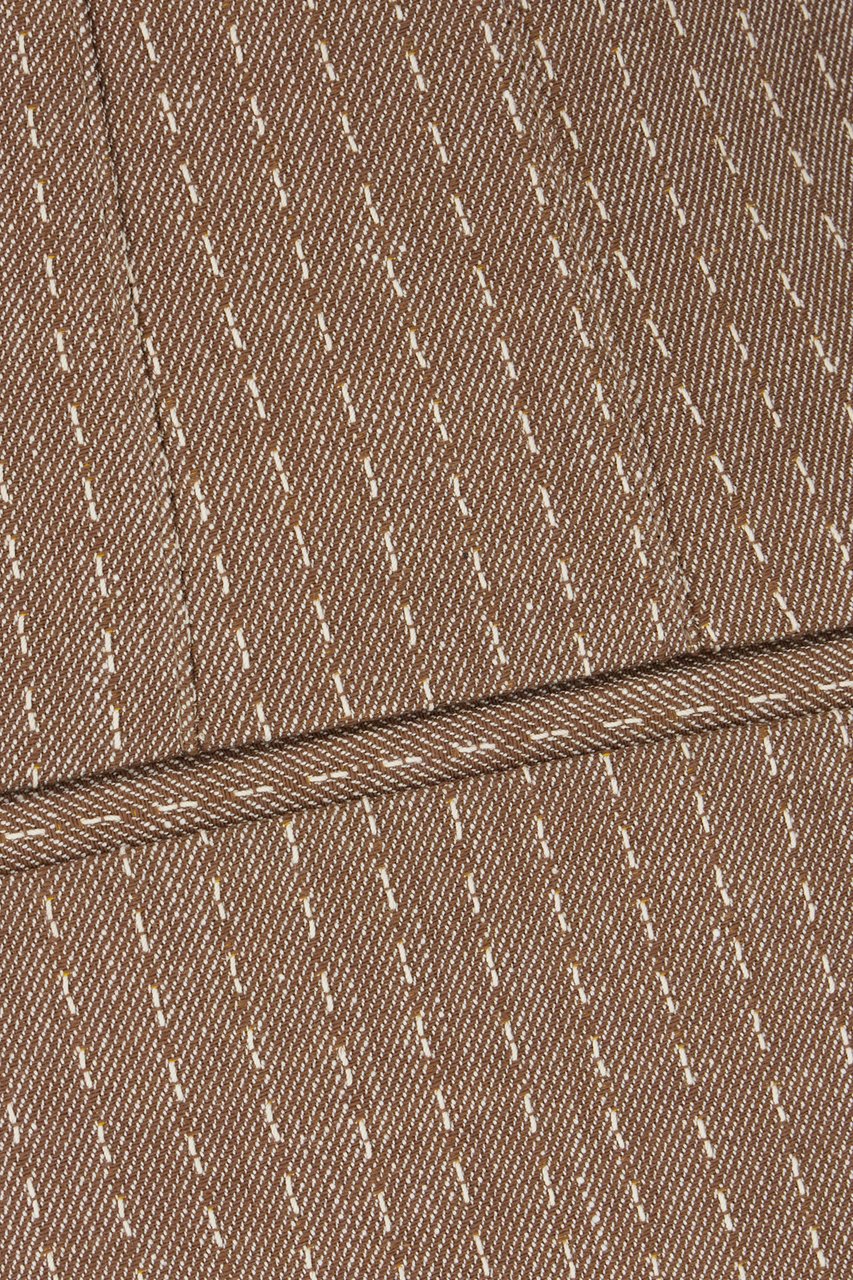 Fendi Fendi Embroidered cotton blend bermuda shorts Divers