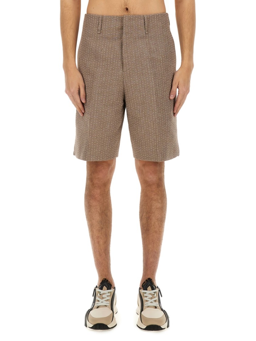 Fendi Jacquard Bermuda Shorts Bruin