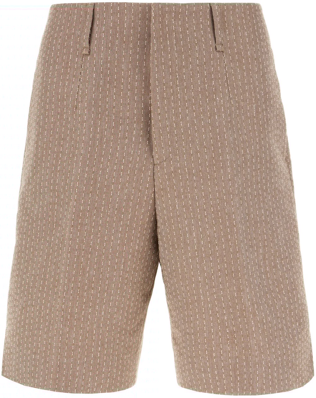 Fendi Fendi Embroidered cotton blend bermuda shorts Divers