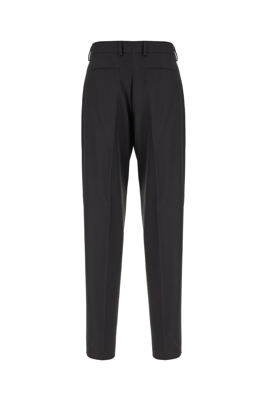 Fendi Fendi Charcoal polyester blend pant Zwart