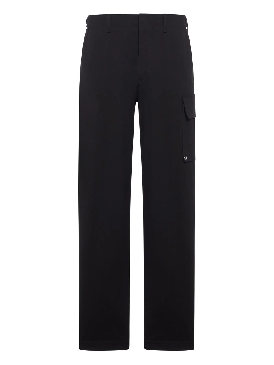 Fendi New Rich Gabardine Black Cargo Trousers Zwart