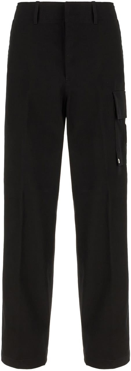 Fendi Fendi Black stretch cotton pants Zwart