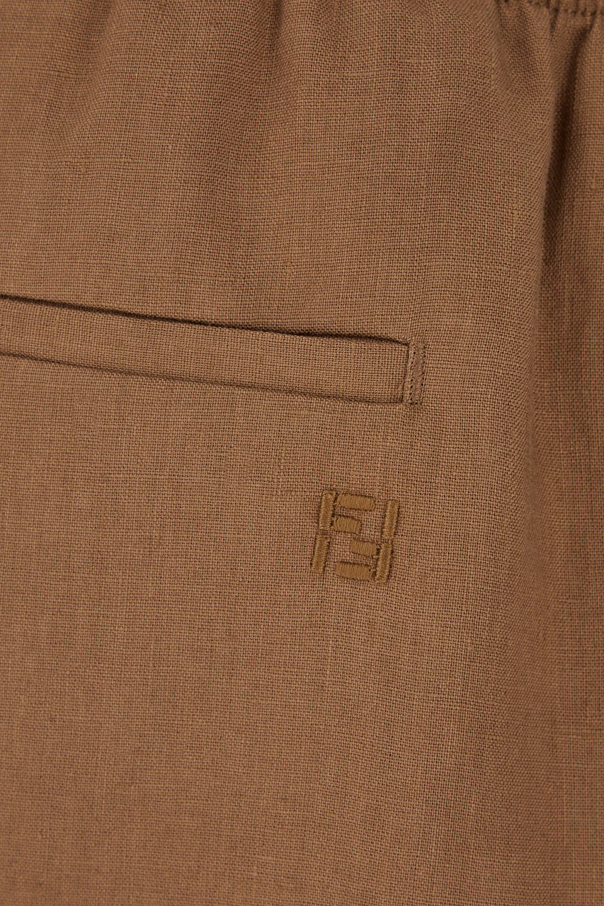 Fendi Brown linen pant Bruin